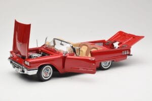 Ford Thunderbird Kabriolet Rdeč Sun Star 1:18 4311 Kovina – slika 2 od 8