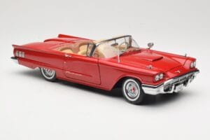 Ford Thunderbird Kabriolet Rdeč Sun Star 1:18 4311 Kovina – slika 6 od 8