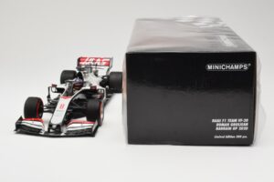 Haas VF-20 #8 R. Grosjean Bahrain GP 2020 Minichamps 1:18 110201508 Kovina – slika 6 od 6