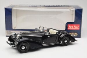 Horch 855 Roadster Črn Sun Star 1:18 2401 Kovina – slika 8 od 8