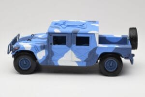 Hummer H1 Humvee Moder & Bel Motormax 1:18 73157 Kovina – slika 4 od 8