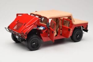 Hummer H1 Soft Top Rdeč Exoto 1:18 01805 Kovina – slika 2 od 8