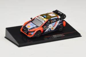 Hyundai i20 N Rally1 #8 O. Tanak / M. Jarveoja Rally Monte Carlo 2025 IXO 1:43 RAM973B Kovina – slika 2 od 5