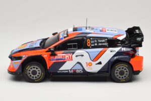 Hyundai i20 N Rally1 #8 Hyundai Shell Mobis WRT O. Tanak / M. Jarveoja Rally Chile 2024 IXO 1:18 18RMC223 Kovina – slika 3 od 6
