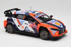 Hyundai i20 N Rally1 #8 Hyundai Shell Mobis WRT O. Tanak / M. Jarveoja Rally Chile 2024 IXO 1:18 18RMC223 Kovina – slika 4 od 6
