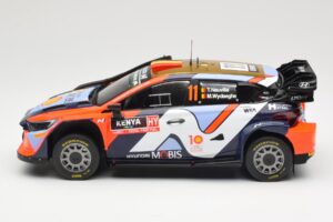 Hyundai i20 N Rally1 WRC Hybrid #11 T. Neuville / M. Wydaeghe Safari Rally Kenya 2024 IXO 1:18 18RMC208 Kovina – slika 3 od 6