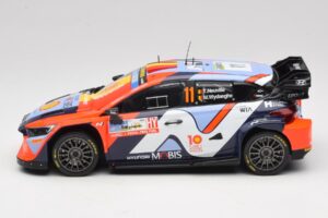 Hyundai i20 N Rally1 #11 T. Neuville / M. Wydaeghe Rally Japan WRC World Champion 2024 IXO 1:18 18RMC228 Kovina – slika 3 od 6
