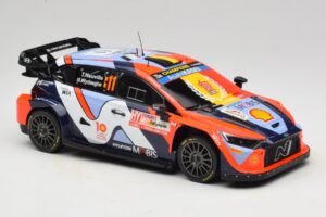 Hyundai i20 N Rally1 #11 T. Neuville / M. Wydaeghe Rally Japan WRC World Champion 2024 IXO 1:18 18RMC228 Kovina – slika 4 od 6