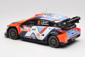 Hyundai i20 N Rally1 #11 T. Neuville / M. Wydaeghe Rally Japan WRC World Champion 2024 IXO 1:18 18RMC228 Kovina – slika 5 od 6