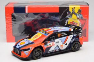 Hyundai i20 N Rally1 #11 T. Neuville / M. Wydaeghe Rally Japan WRC World Champion 2024 IXO 1:18 18RMC228 Kovina – slika 6 od 6