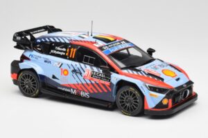 Hyundai i20 N Rally1 WRC #11 T. Neuville / M. Wydaeghe Rally Monte Carlo Winner 2024 IXO 1:18 18RMC194 Kovina – slika 4 od 6