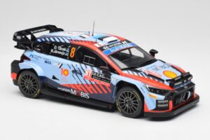 Hyundai i20 N Rally1 WRC #8 O. Tänak / M. Järveoja Rally Monte Carlo Night Version 2024 IXO 1:18 18RMC195 Kovina – slika 4 od 6