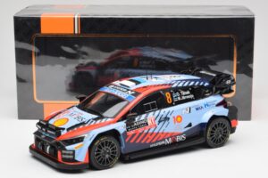 Hyundai i20 N Rally1 WRC #8 O. Tänak / M. Järveoja Rally Monte Carlo Night Version 2024 IXO 1:18 18RMC195 Kovina – slika 6 od 6