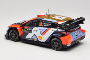 Hyundai i20 N WRC #16 A. Fourmaux / A. Coria Rally Monte Carlo 2025 IXO 1:18 18RMC230A Kovina – slika 5 od 6