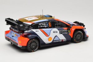 Hyundai i20 N WRC #16 A. Fourmaux / A. Coria Rally Monte Carlo Night Version 2025 IXO 1:18 18RMC230B Kovina – slika 2 od 6