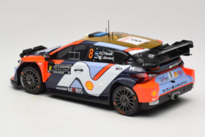 Hyundai i20 N WRC #16 A. Fourmaux / A. Coria Rally Monte Carlo Night Version 2025 IXO 1:18 18RMC230B Kovina – slika 5 od 6