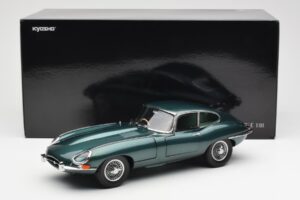 Jaguar E-Type 3.8 Series 1 Temno Zelen Kyosho 1:18 08954DG Kovina – slika 8 od 8