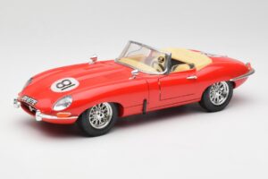 Jaguar E-Type Kabriolet Rdeč Bburago 1:18 3016 Kovina