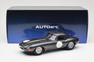 Jaguar E-Type Series 1 Coupe Lightweight Temno Siv AUTOart 1:18 73647 Kovina – slika 8 od 8