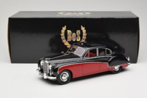 Jaguar Mk VIII Črn & Temno Rdeč BoS Models 1:18 BOS408 Smola – slika 6 od 6