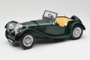 Jaguar SS 100 Roadster Zelen Bburago 1:18 3006 Kovina