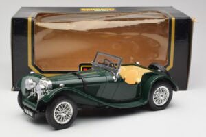 Jaguar SS 100 Roadster Zelen Bburago 1:18 3006 Kovina – slika 8 od 8
