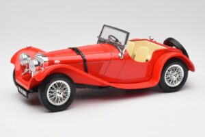 Jaguar SS 100 Rdeč Bburago 1:18 3006-M1 Kovina