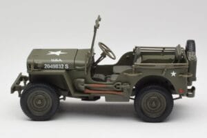 Jeep Willys Vojaško Zelen Gate 1:18 1061 Kovina – slika 4 od 8