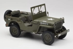 Jeep Willys Vojaško Zelen Gate 1:18 1061 Kovina – slika 6 od 8