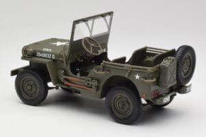 Jeep Willys Vojaško Zelen Gate 1:18 1061 Kovina – slika 7 od 8