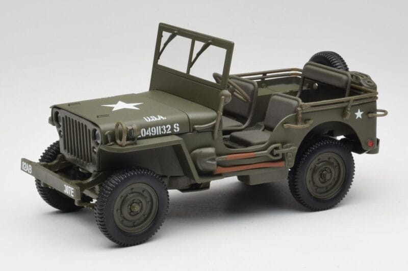Jeep Willys Vojaško Zelen Gate 1:18 1061 Kovina