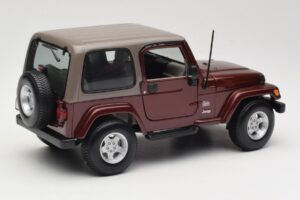 Jeep Wrangler TJ Sahara Rdeč Maisto 1:18 31662 Kovina – slika 3 od 8