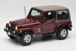 Jeep Wrangler TJ Sahara Rdeč Maisto 1:18 31662 Kovina
