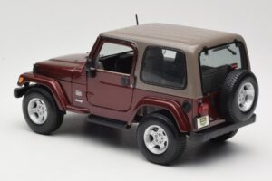 Jeep Wrangler TJ Sahara Rdeč Maisto 1:18 31662 Kovina – slika 7 od 8