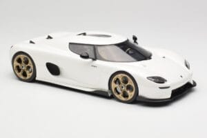 Koenigsegg CC850 Crystal White GT Spirit 1:18 GT903 Smola – slika 4 od 6