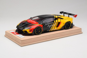 Lamborghini Aventador Liberty Walk Infinite Črn Rumena Timothy & Pierre 1:18 REMC035 Kovina – slika 2 od 7
