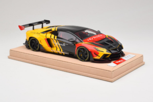 Lamborghini Aventador Liberty Walk Infinite Črn Rumena Timothy & Pierre 1:18 REMC035 Kovina – slika 4 od 7