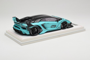 Lamborghini Aventador Liberty Walk LB-Silhouette WORKS GT Evo Mentno Zelen IVY 1:18 REMC001 Smola – slika 3 od 7