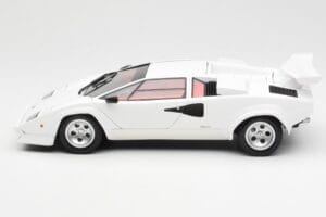 Lamborghini Countach LP500S Bela Kyosho 1:18 08320E Kovina – slika 4 od 8