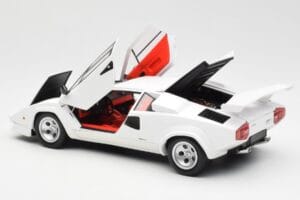Lamborghini Countach LP500S Bela Kyosho 1:18 08320E Kovina – slika 5 od 8