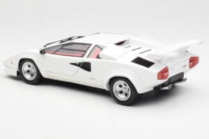 Lamborghini Countach LP500S Bela Kyosho 1:18 08320E Kovina – slika 7 od 8