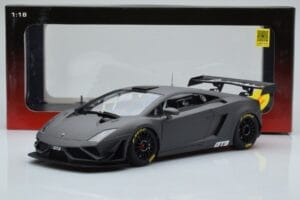 Lamborghini Gallardo GT3 FL2 Temno Siva AUTOart 1:18 81360 Kovina – slika 8 od 8