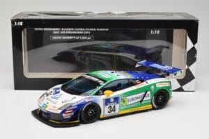 Lamborghini Gallardo LP600+ GT3 Reiter Engineering #34 H-J. Stuck / D. Rostek ADAC 24 Hours Nurburgring 2011 Minichamps 1:18  – slika 6 od 6