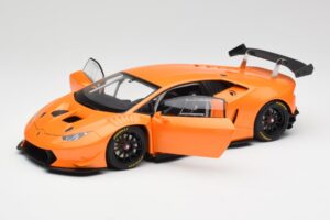 Lamborghini Huracan LP620-2 Super Trofeo Arancio Borealis Pearl Effect Oranžna AUTOart 1:18 81558 Kovina – slika 2 od 8