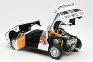 Lancia 037 Martini #1 W. Rohrl / C. Geistdorfer Winner Rally Monte Carlo 1983 Nočna Različica Kyosho 1:18 08306A Kovina – slika 5 od 8