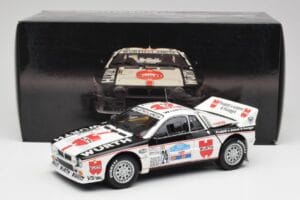 Lancia 037 #1 G. Cunico / E. Bartolich Targa Florio Winner 1983 Kyosho 1:18 08302H Kovina – slika 8 od 8