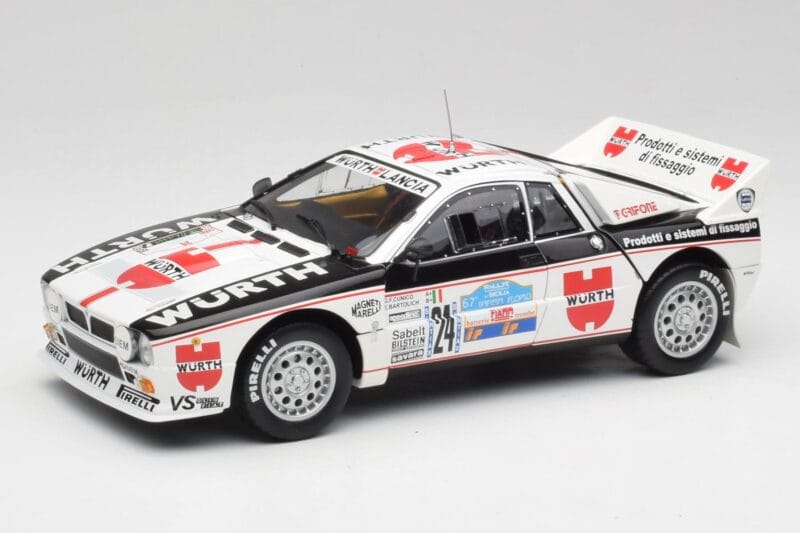 Lancia 037 #1 G. Cunico / E. Bartolich Targa Florio Winner 1983 Kyosho 1:18 08302H Kovina