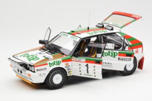 Lancia Delta HF 4WD #1 D. Cerrato Totip Rally Targa Florio 1987 Kyosho 1:18 08960C Kovina – slika 2 od 8