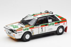Lancia Delta HF 4WD #1 D. Cerrato Totip Rally Targa Florio 1987 Kyosho 1:18 08960C Kovina