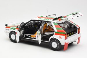 Lancia Delta HF 4WD #1 D. Cerrato Totip Rally Targa Florio 1987 Kyosho 1:18 08960C Kovina – slika 5 od 8